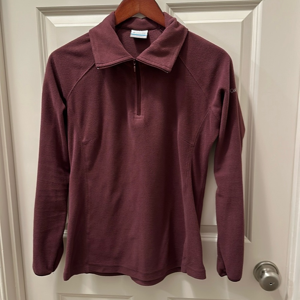 Columbia Fleece half zip pullover size medium.